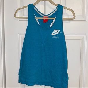 Blue Nike Workout Tank